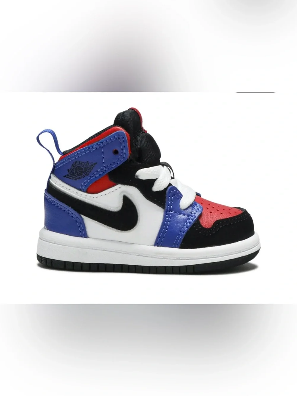 Nike Kids Air Jordan 1 Mid TD 'Top 3' Red, Blue, Black, white 8C NEW